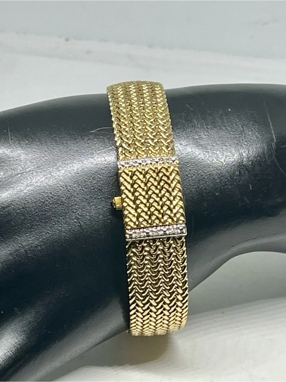 Anne Klein Diamond Swiss Hidden Bracelet Watch
